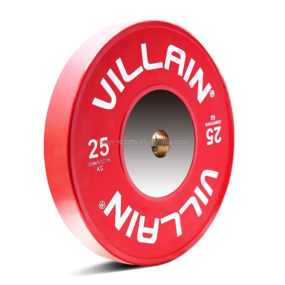 Durable rubber bumper plate Elite weightlifting barbell plate