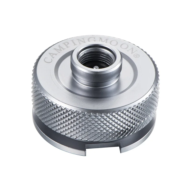 Aluminum Alloy Outdoor Hiking Camping Gas Stove Adaptor Furnace Converter Connector Auto-off Gas Canister Adapter
