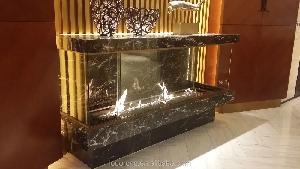 55 inch bioethanol fireplace 1400*250*235 mm / small ethanol fireplace/ Temperature display screen fireplace