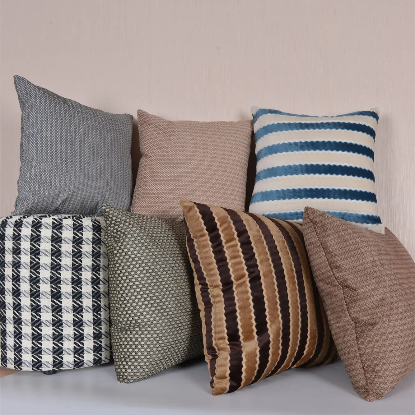 
Jacquard back support backing rest pillow cover decorative seat back cushion 