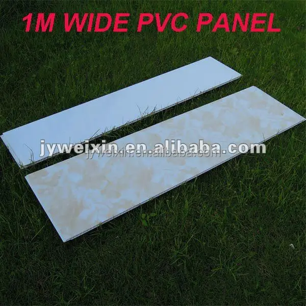 (sample order) 1M wide PVC wall panel with fashion designs in 10mm thickness