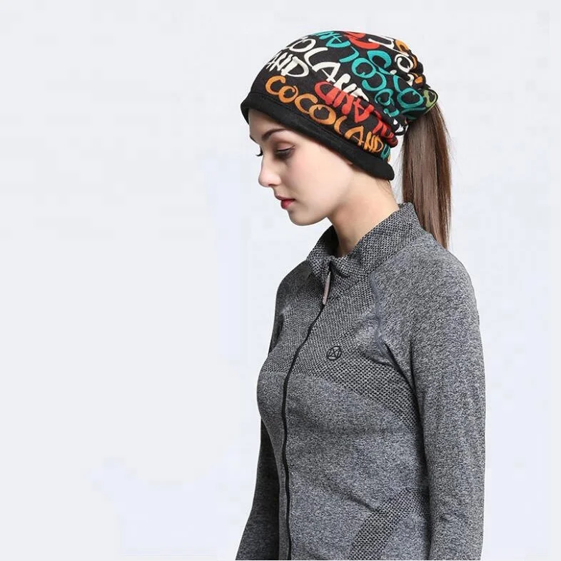 Custom Design Winter outdoor muti_function scarf thickening Men Women double layer head cover Hood Fleece Neck Warmer