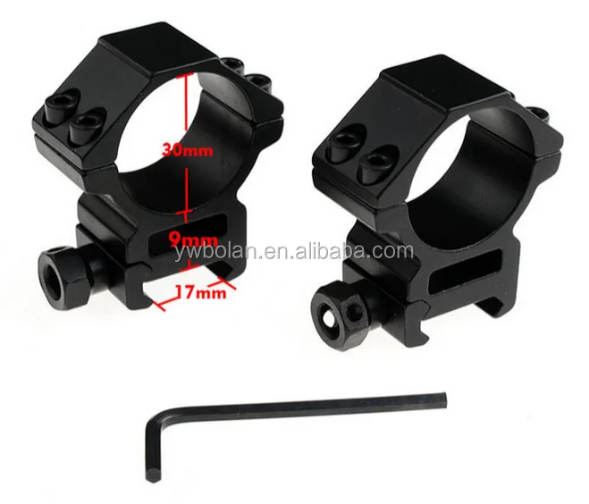 Hunting Accessories Rifle Scope Mounts 30mm Rings for Weaver 17mm Rail Outdoor Camping Rolling Weaver Rail Mount