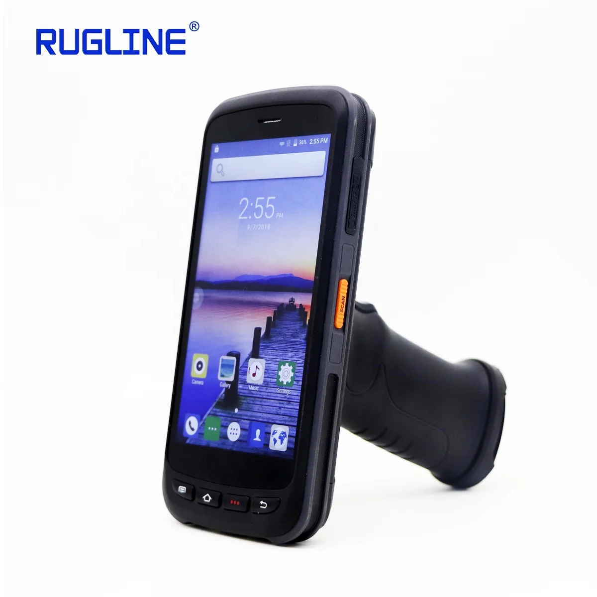 High Quality Android 8.1 OS Handheld Mobile Data Collector Rugged PDA Android 1D  2D Barcode Scanner with Pistol Grip