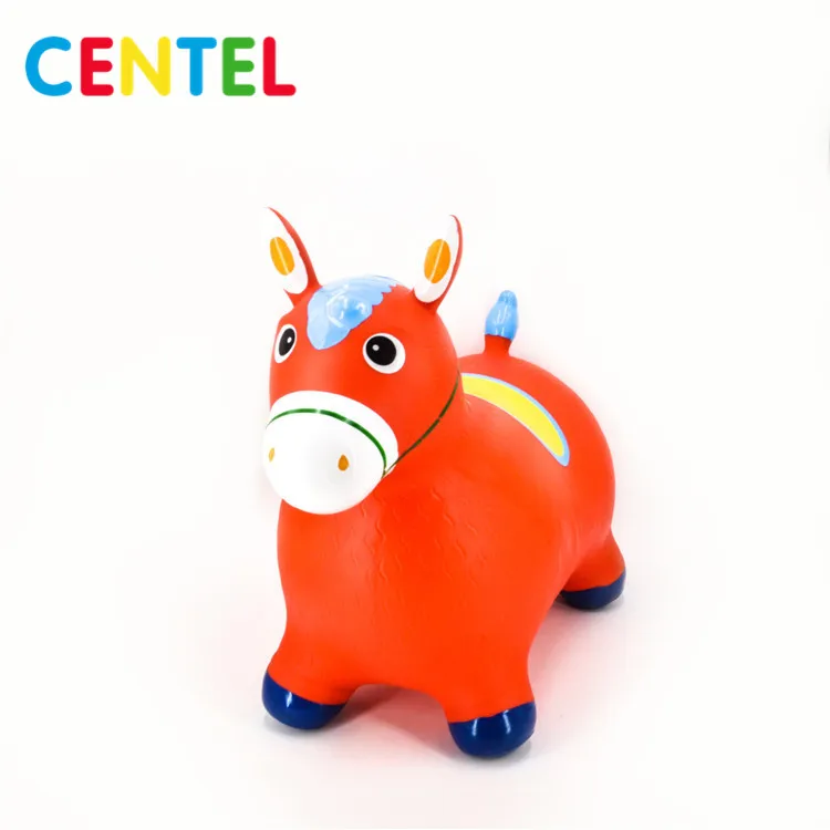 
Eco-friendly PVC inflatable jumping horse animal toy 