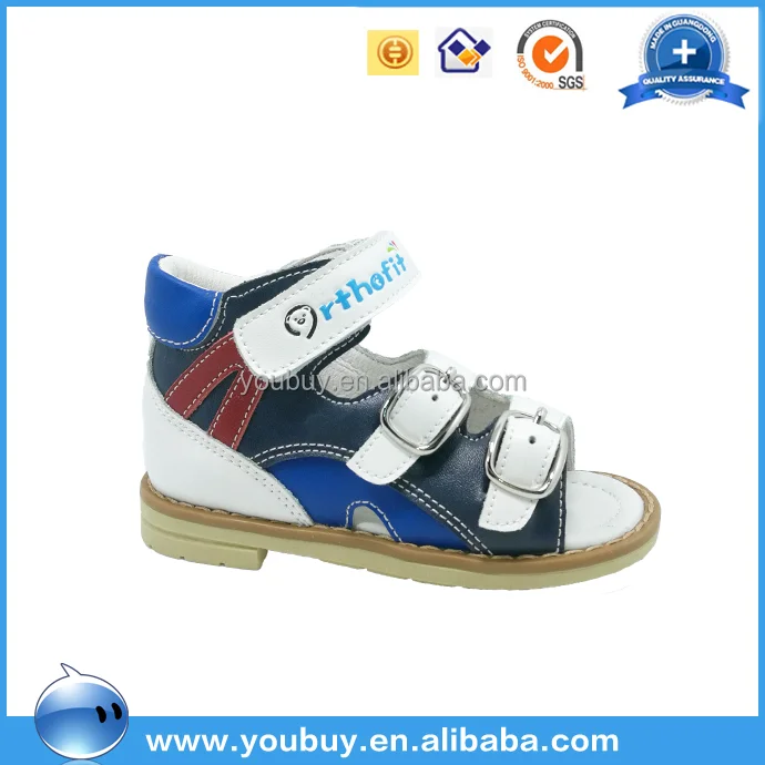 Мальчики ортопедическая детская обувь натуральная кожа случайные сандалии