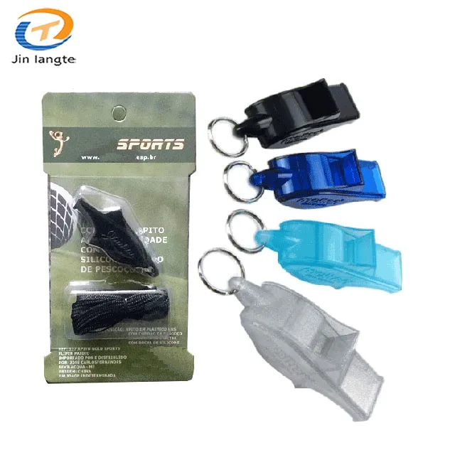 popular wholesale Dolphin Shaped funny Safetyplastic toy Whistle Dolphin Training Whistle with Lanyard
