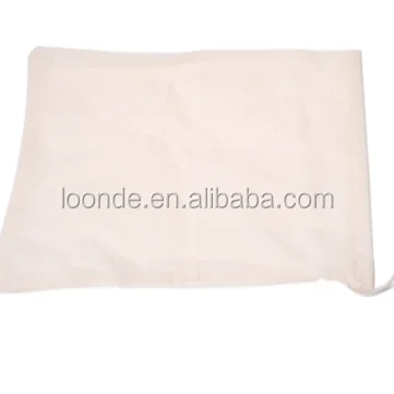 Белая хлопковая сетчатая фильтрующая сумка для кухонного супа