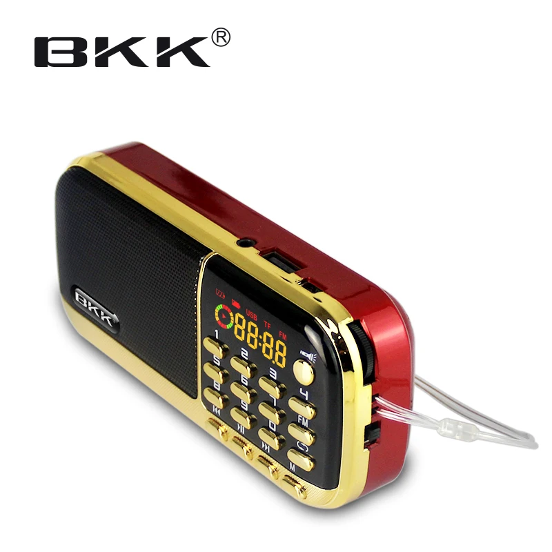 Desktop mini speaker with LED light ,fm speaker alarm clock(B836S)