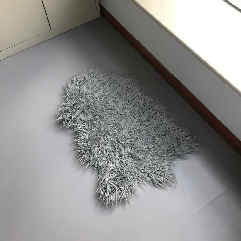 Bedroom faux fur Rugs Fluffy Rug Home Decorative Shaggy Carpet
