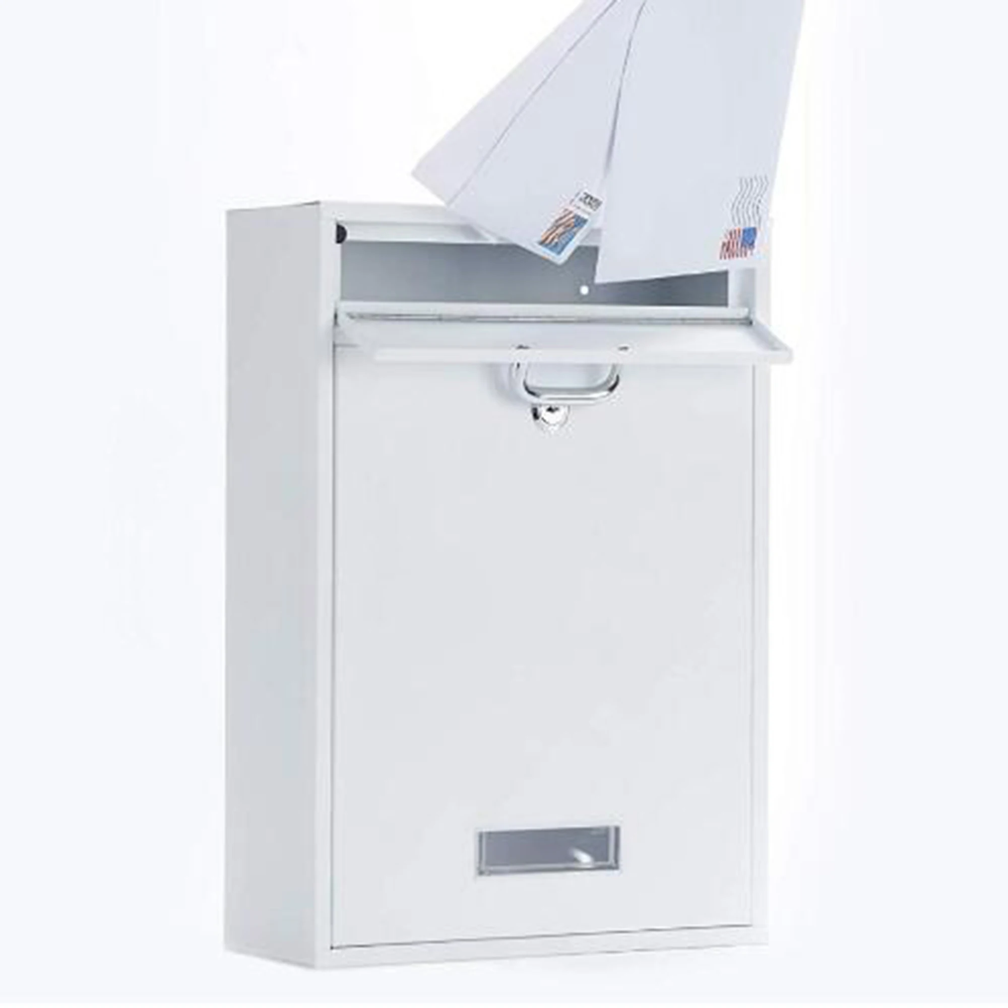 Современный открытый почтовый ящик для ворот, антиквариат, металлический водонепроницаемый Американский чугунный почтовый ящик