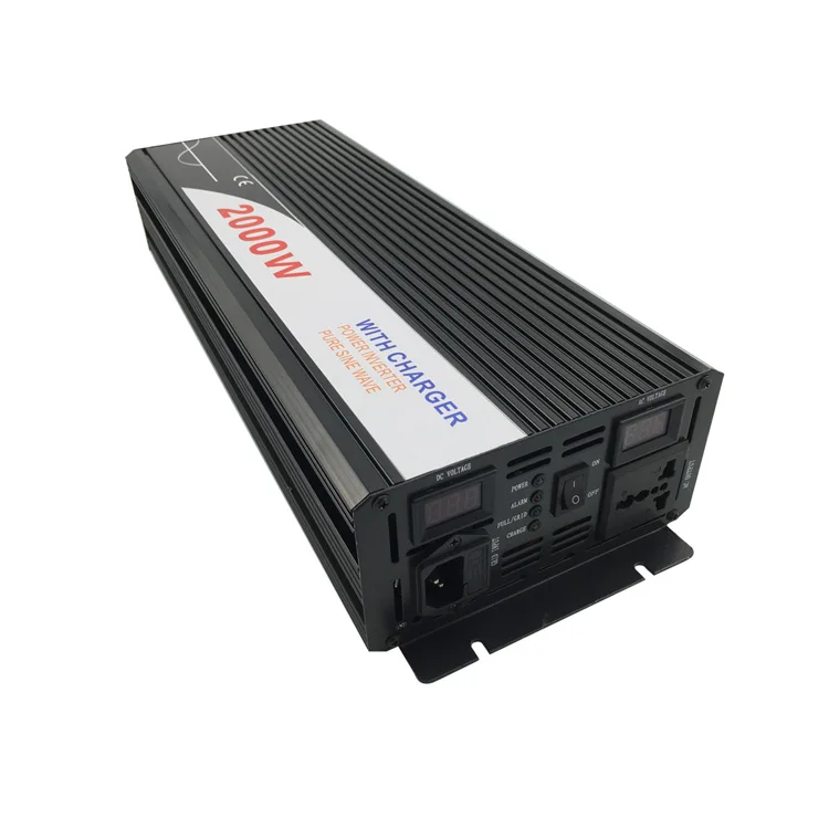 2000W 12v 220vPure Sine Wave Car Power With Charger And UPS solar panel off grid solar power system homage inverter