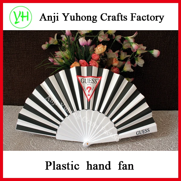 
Promotional Plastic Hand Fan With Paper Printed 