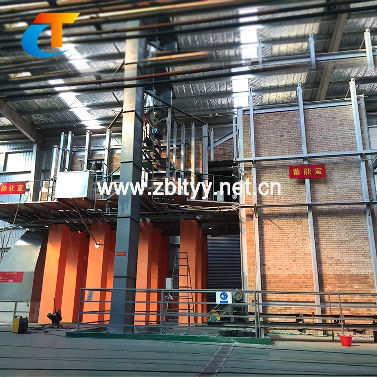 Печь для плавления стекла для производства керамических фритов