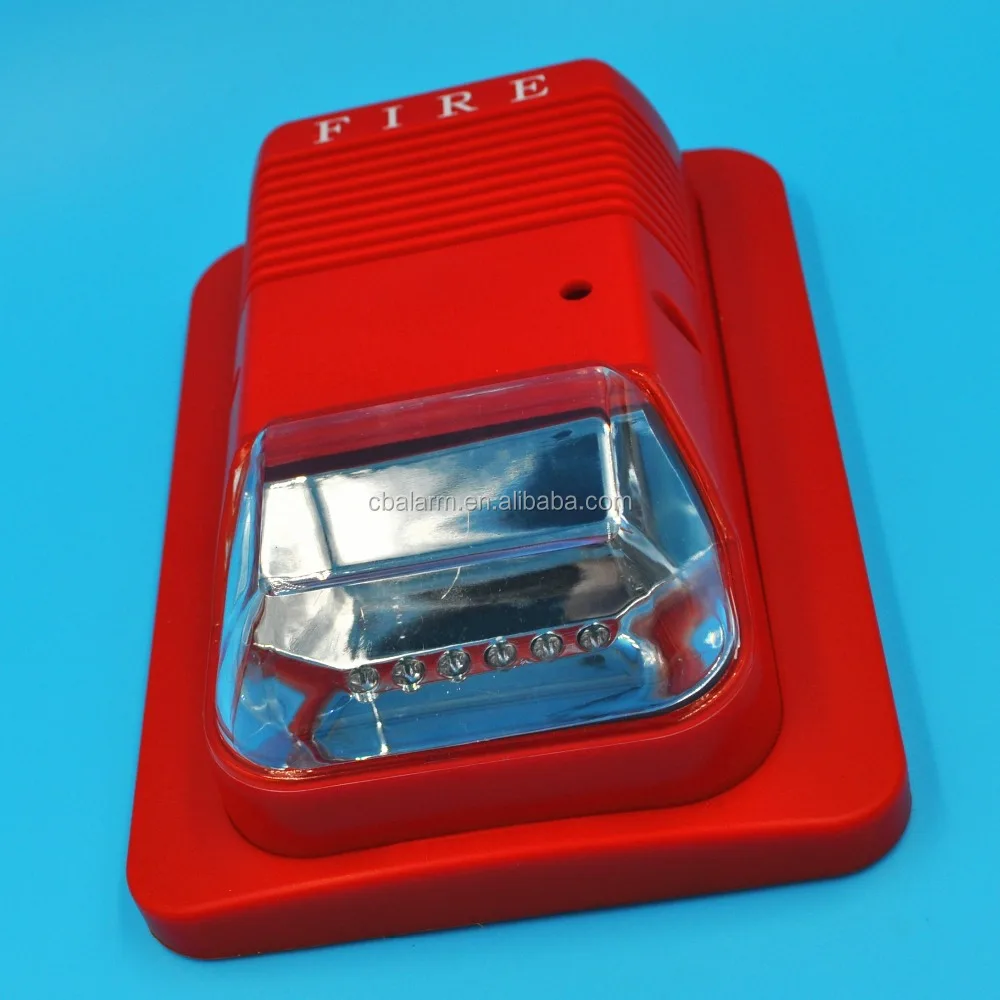 Wired High Sounder Levels Strobe Alarm Siren 24V or 12V For Home Alarm System Or Fire Alarm System