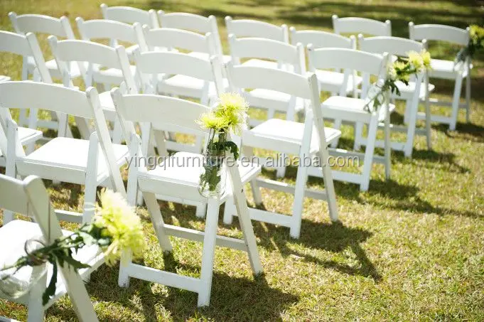 Wholesale Wedding White Wimbledon Resin Folding Outdoor Gladiator Plastic Chairs