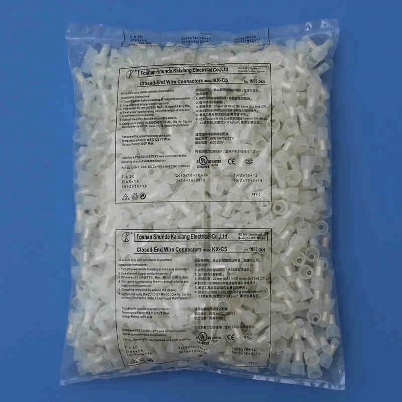 chinese factory supply high quality quick connect nylon push closed electric wire end terminal