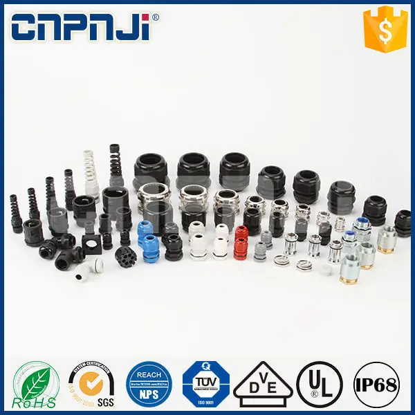 waterproof electrical cable ip68 gland size for cables pg size cable glands