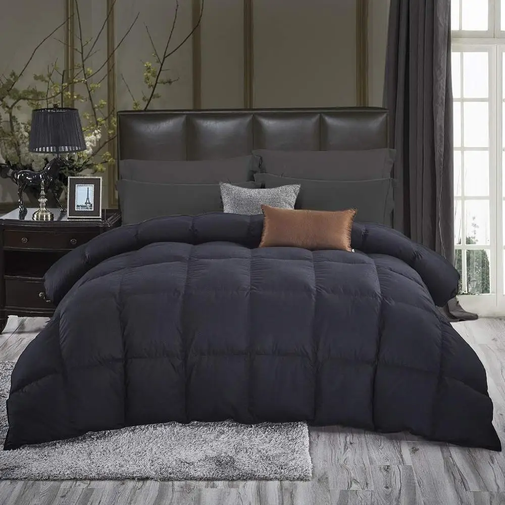 Comfortable solid color soft duck goose down quilt comforter duvet