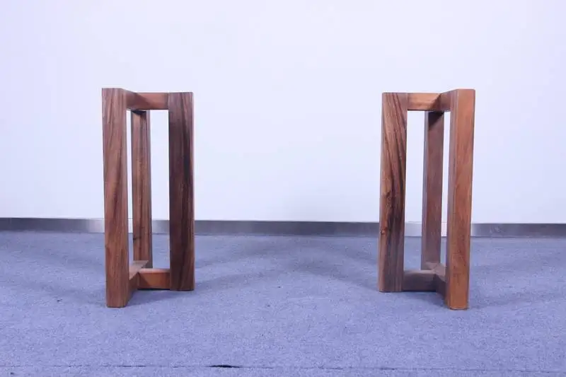 Restaurant wood table leg solid walnut furniture leg