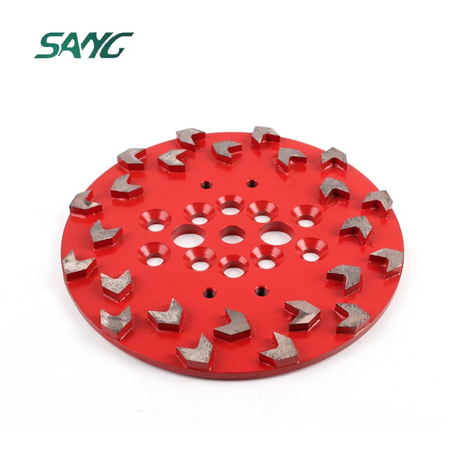 250mm diamond 20 arrow segments Blastrac grinding disc concrete abrasive plate for EDCO Blastrac floor grinders