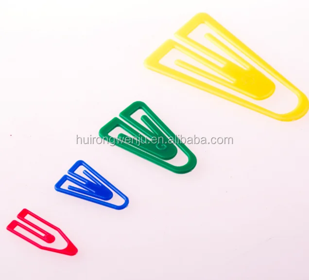 Office unique shaped plastic types of paper clips