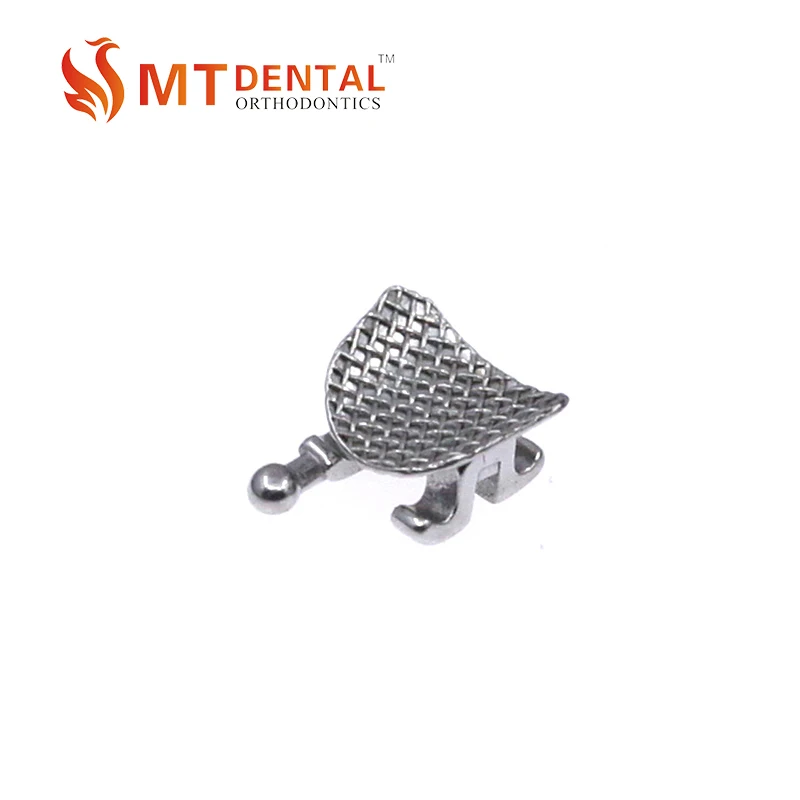 200 X  orthodontic  DENTAL MINI roth metal mesh base  braces bracket 022 345 hooks