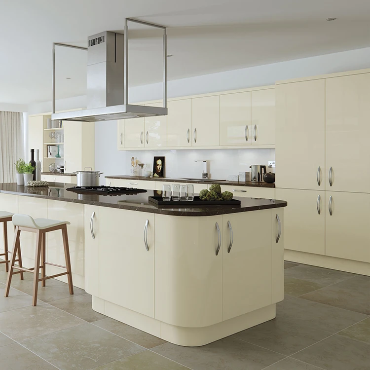 Pictures beige MDF kitchen cabinet direct from china