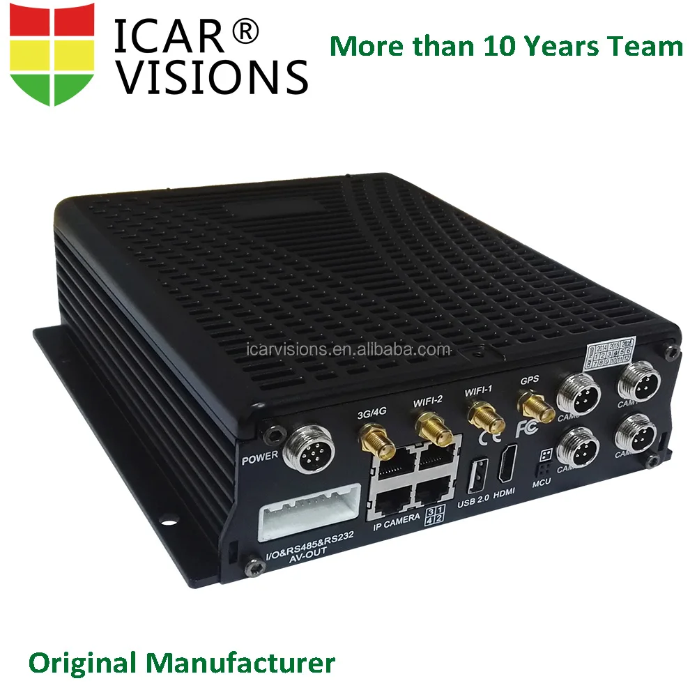 
Customized software HDD MDVR 720P 3G 4G WIFI Dual SD card Mobile digital video recorder 