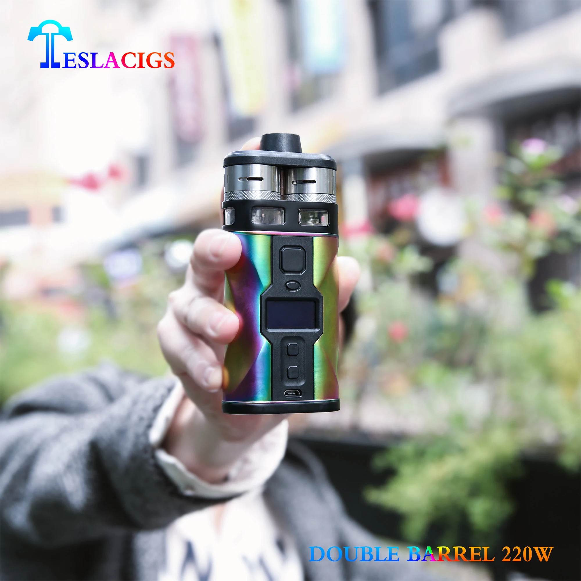 Original e cig box mod Double Barrel 220w best vape from Original Teslacigs