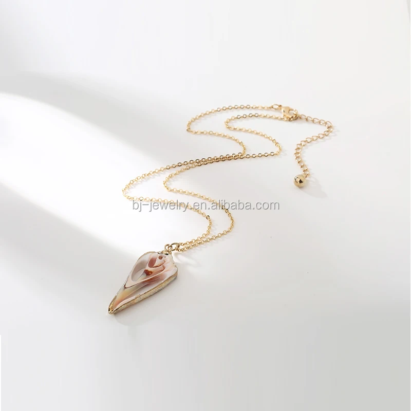 Fashion New Crystal Point Quartz Natural Stone Pendant Gold Chain Necklace