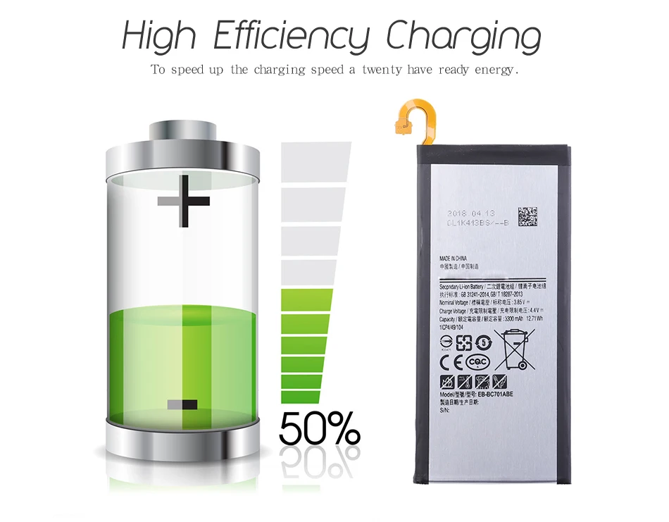 
3300mAh EB-BC701ABE full capacity for Samsung galaxy C7PRO C7 PRO C7010 ON7 battery original 