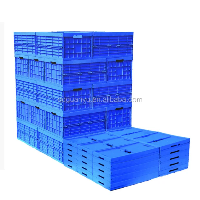 Food grade standard plastic folding crate for vegetable and fruit transporting