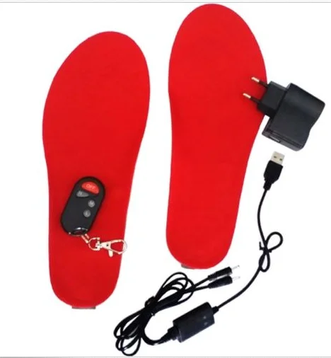 3.7V, 5v, 7.4v rechargeable battery heated insoles pad foot warmer