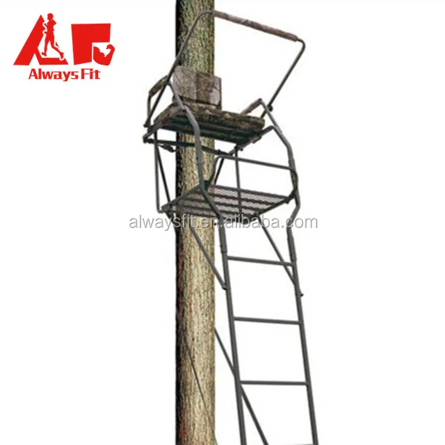 High Quality Aluminum Foldable One Man Tree Stand For Outdoor Hunting