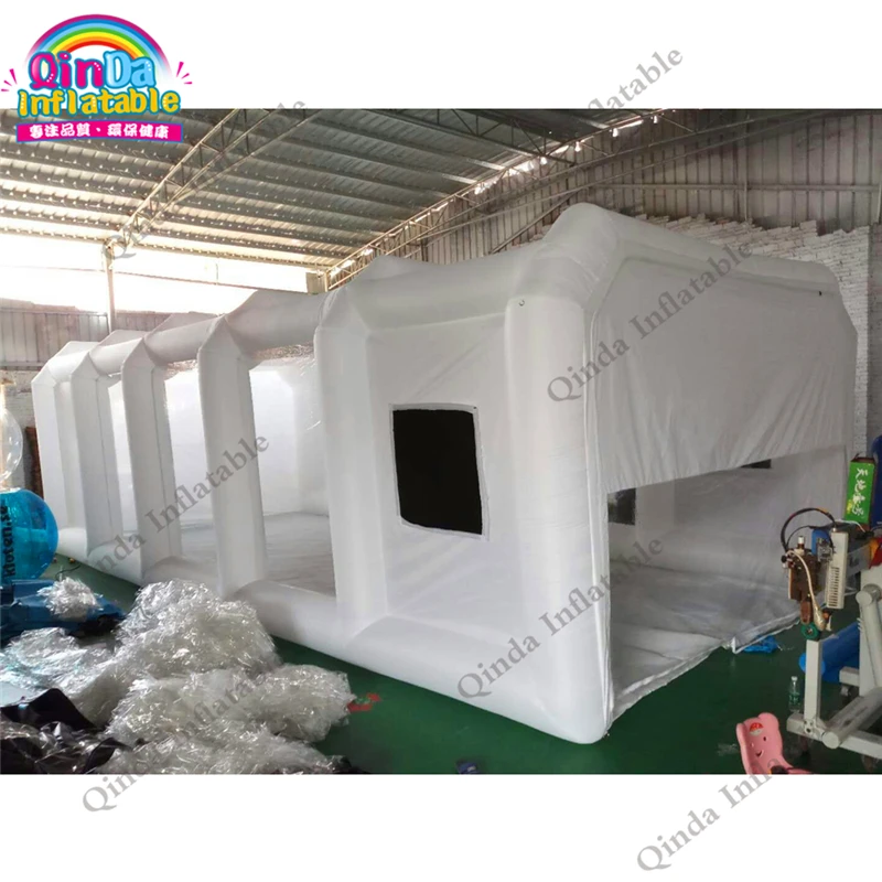 
Portable Used Inflatable Spray Tent Durable 33ft inflatable spray paint booth with carbon air filters 