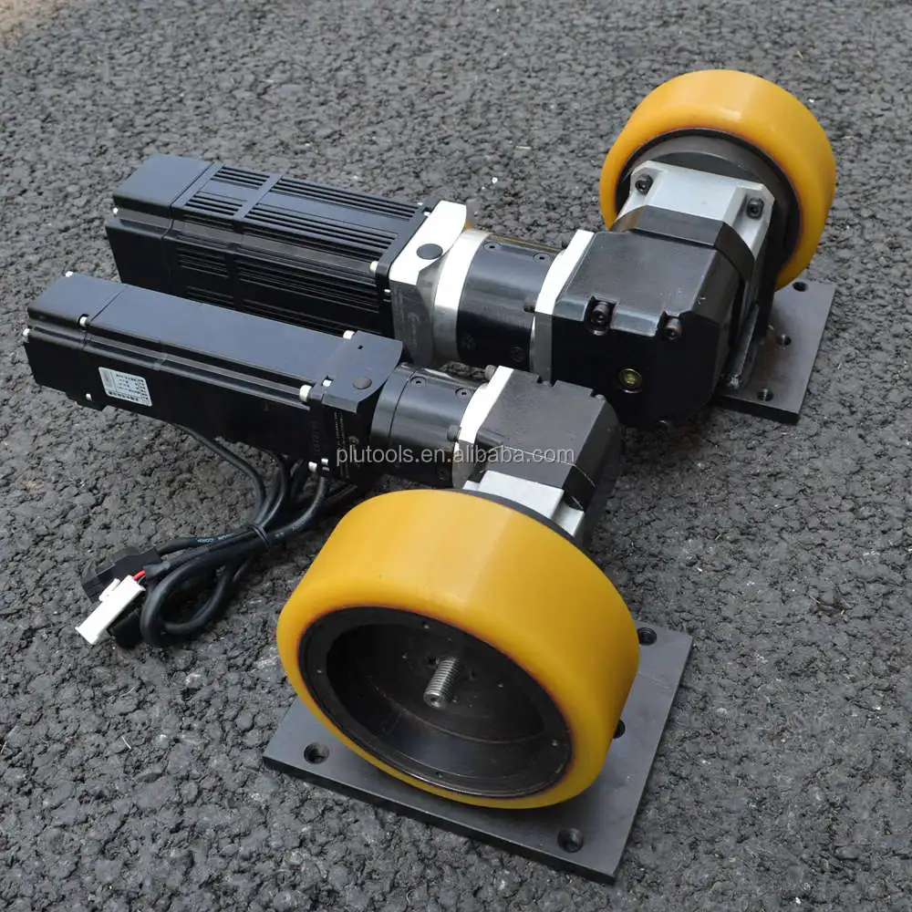 24v customize low noise planetary gear motor drive unit for AGV with 150mm wheels