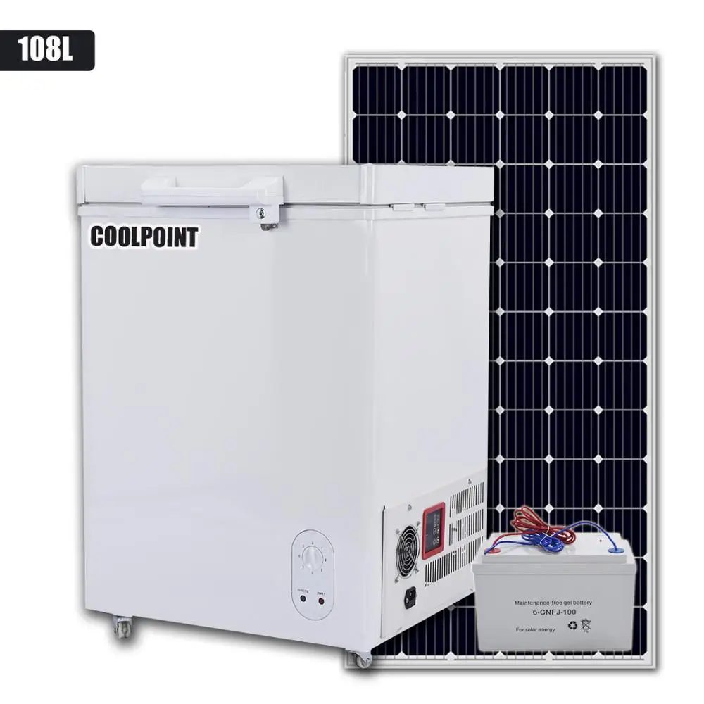 Three wheel ice cream bike with 108L solar freezer truck