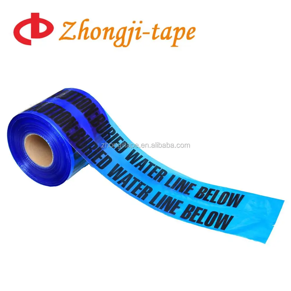 
non detectable water line underground warning tape 