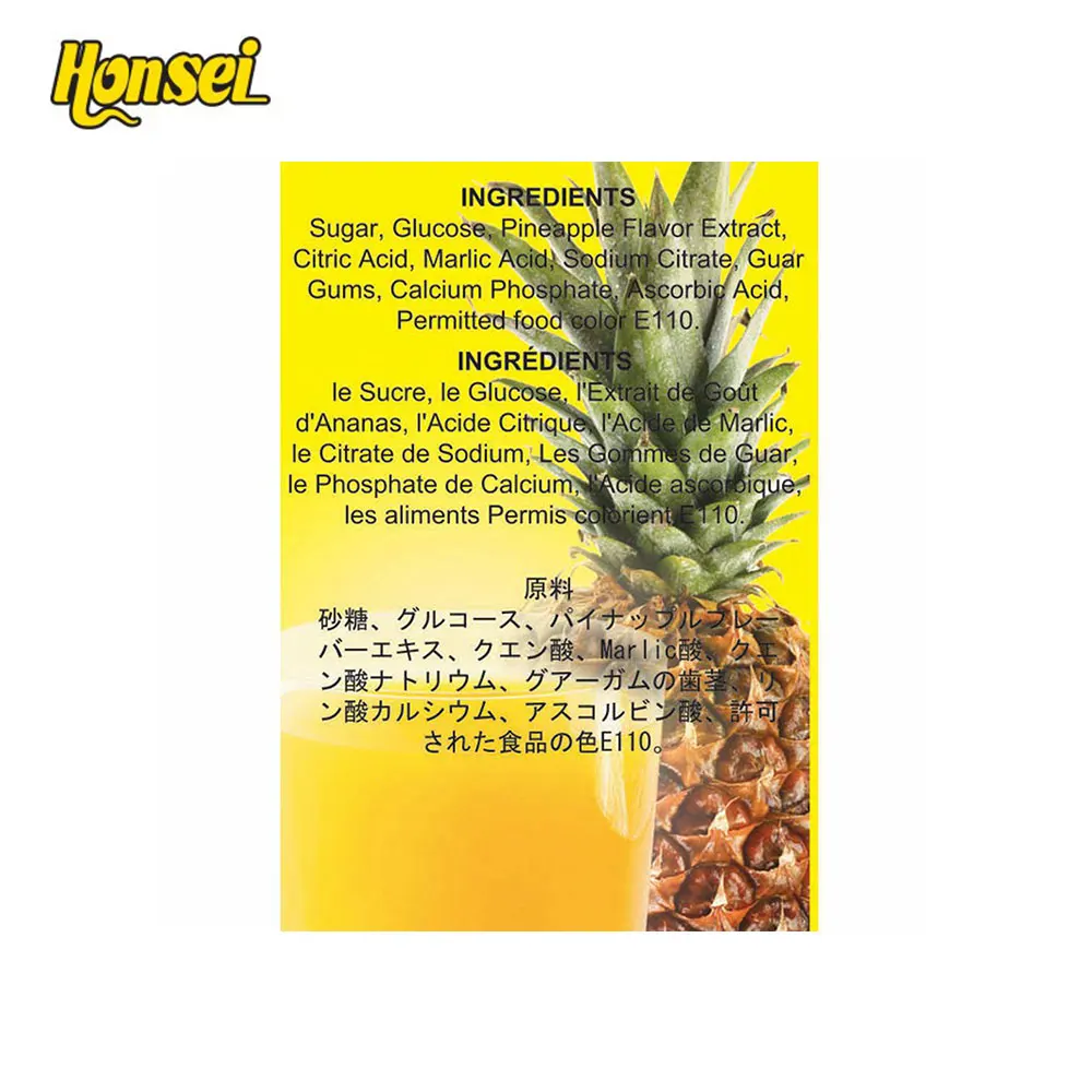 Здоровый мгновенный лед Honsei, ананасовый сок, фруктовый ароматизированный порошок, напиток
