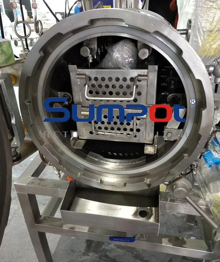 Small retort machine pilot autoclave for new food
