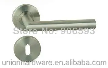 Wholesale stainless steel door handle on escutcheon,interior door handle with cheap price
