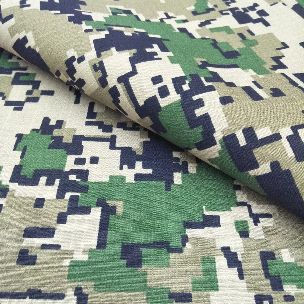 
Oil proof anti-IR camouflage rip-stop canvas fabric with water repellent 