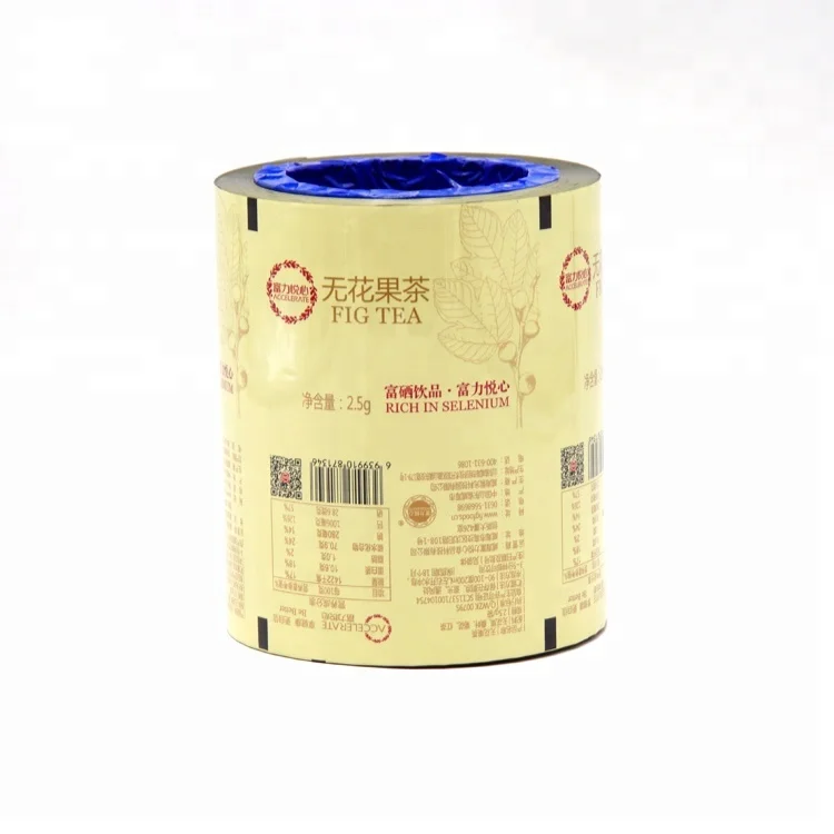 Китайская фабрика, термоуплотнение, гибкая упаковка для чая, упаковочная пленка, рулон