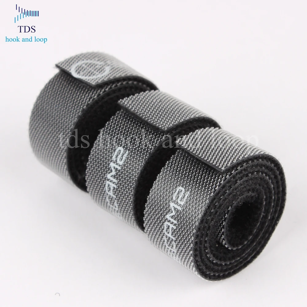 customized colorful custom logo back to back hook and loop