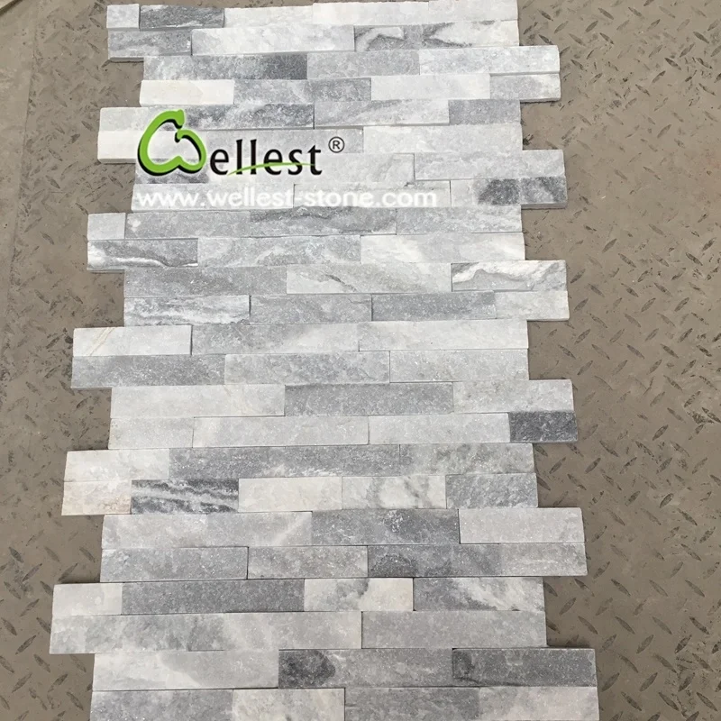 Beautiful Irregular Grey Quartzite Loose Stone for Retaining Wall