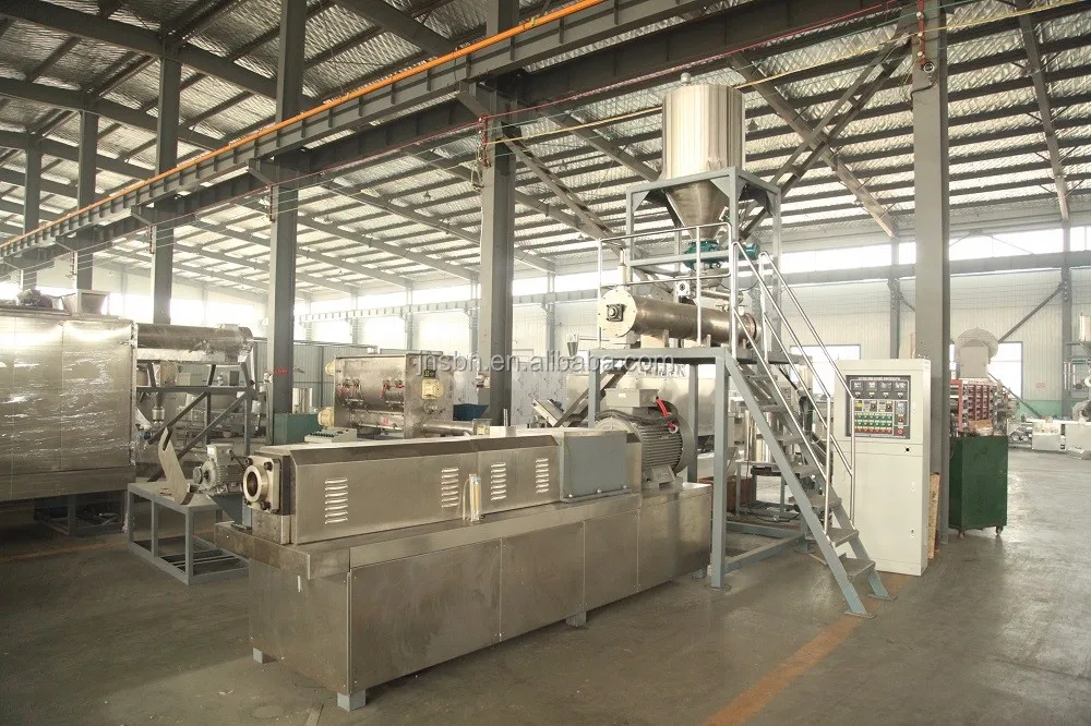 Двойной винтовой экструдер, автоматическая установка для корма рыбы