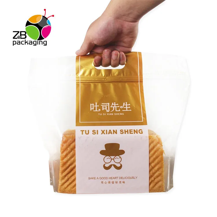 
Food wrapping biodegradable baguette transparent plastic bread bags with your own logo 