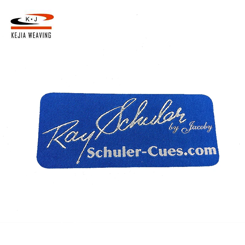 Quality Primacy OEM Clothing Laser Cut Polyester Sticky Sticker Woven Patches