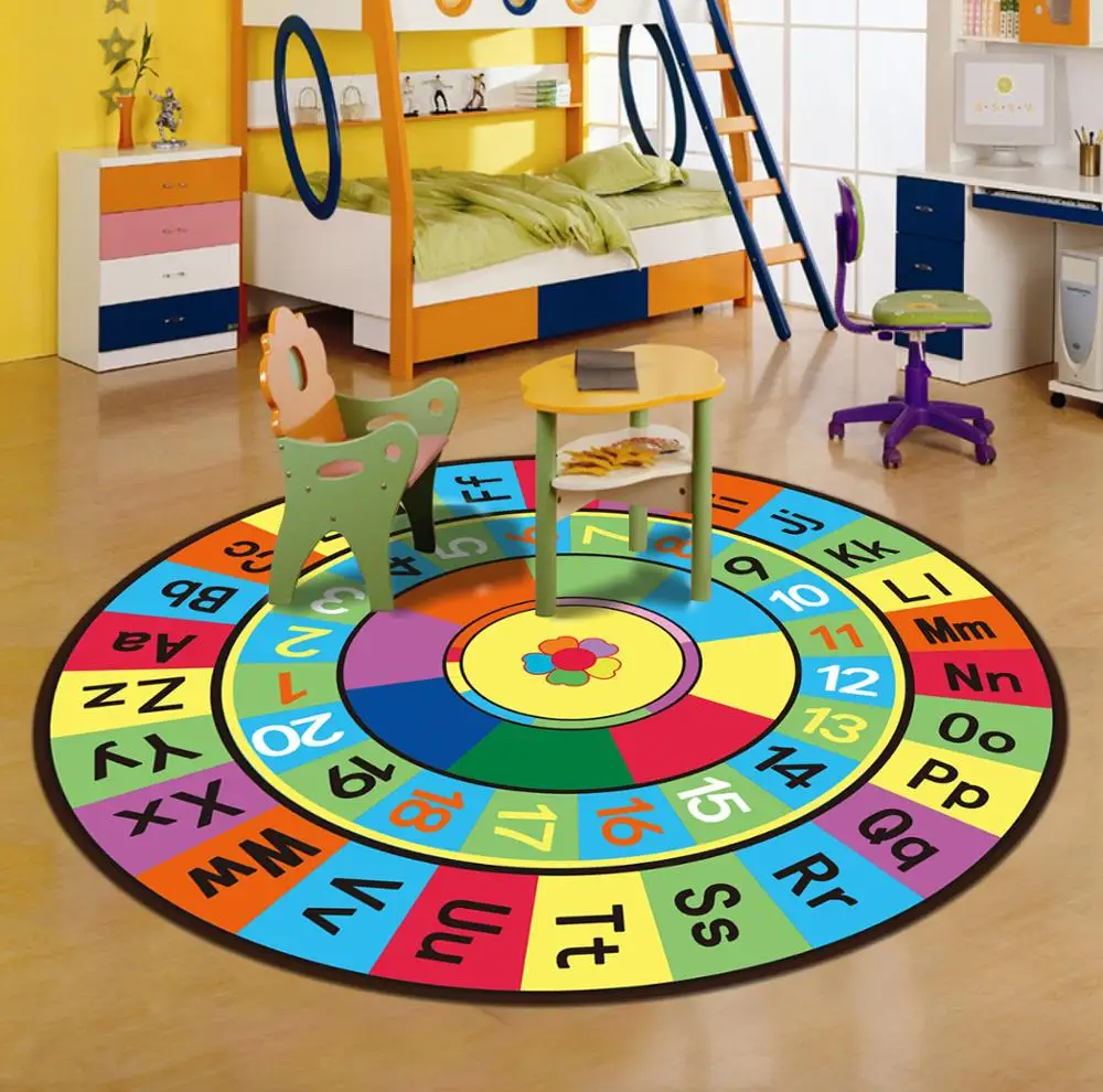 
Kid School Alphabet Play Carpet Alphabet Rug Kids Carpet for Learning Alphabet Children 